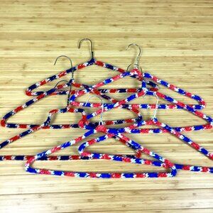 Vintage 1970s Set of 7 Crocheted Wire Hangers